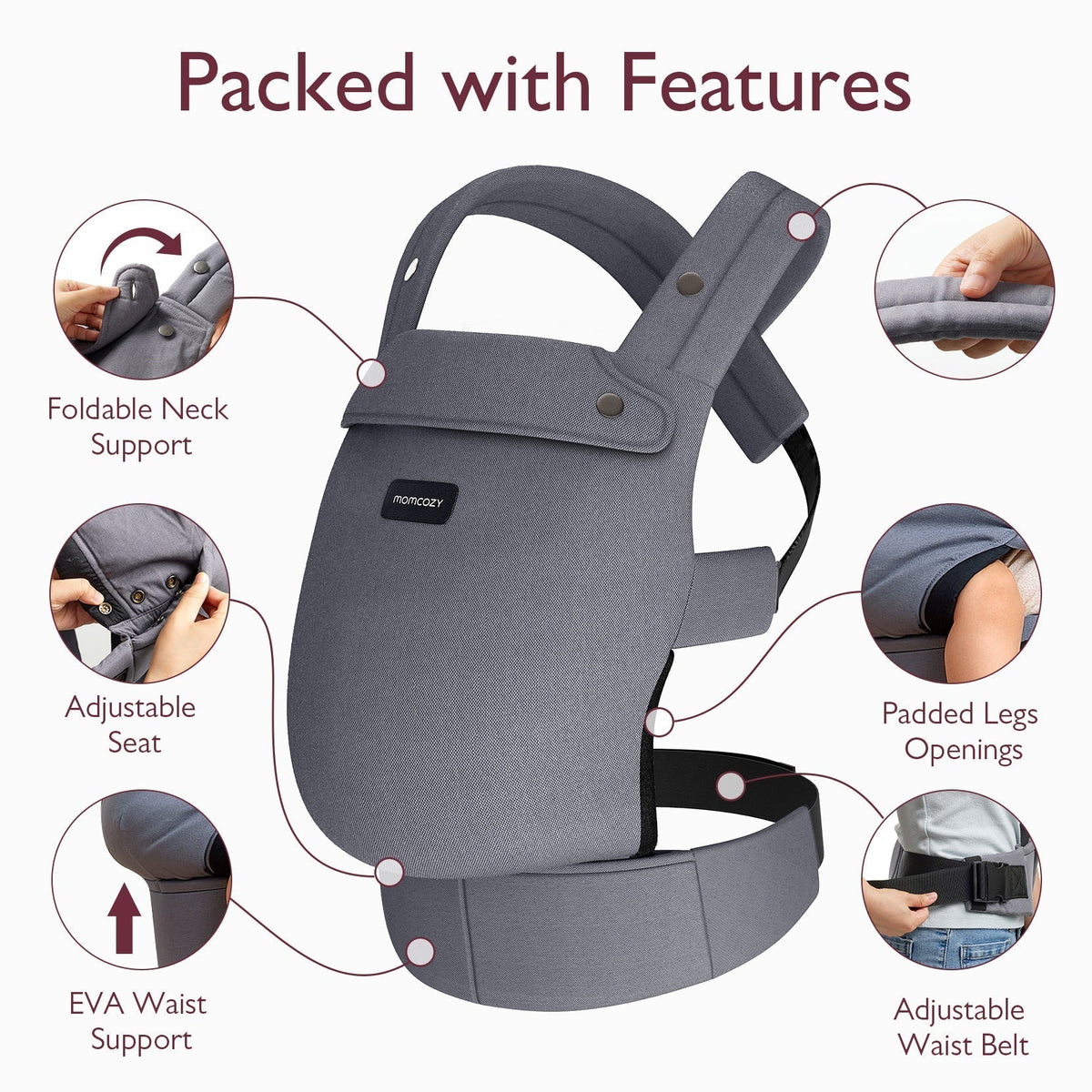 Momcozy PureHug Ergonomische Babytrage