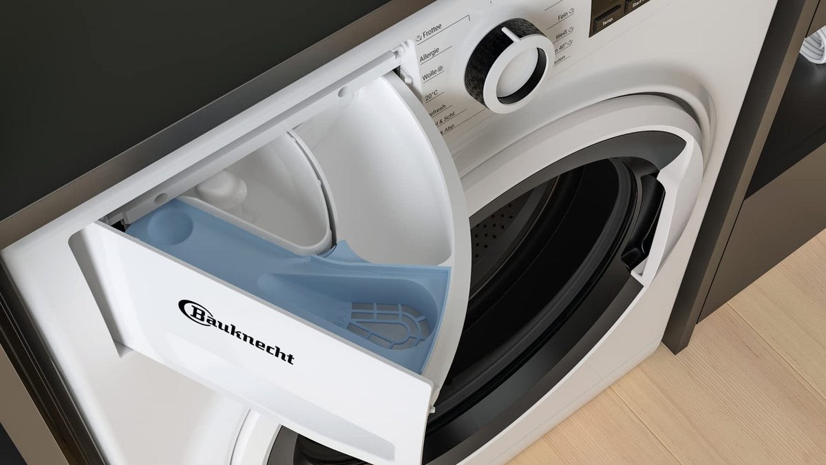 Bauknecht W Active 711 A Waschmaschine, 7 kg, 1400 U/min, Frontlader, Active Care Fleckentfernung, Flecken 40°, Dampfprogramme & Steam Hygiene, leiser Inverter-Motor, Stop&Add, Weiß