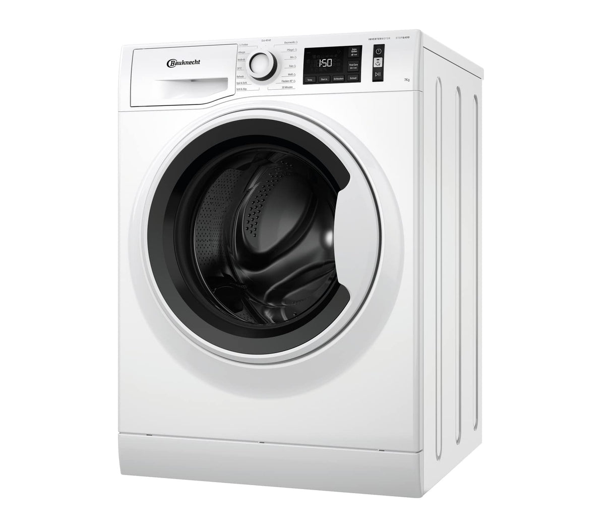 Bauknecht W Active 711 A Waschmaschine, 7 kg, 1400 U/min, Frontlader, Active Care Fleckentfernung, Flecken 40°, Dampfprogramme & Steam Hygiene, leiser Inverter-Motor, Stop&Add, Weiß