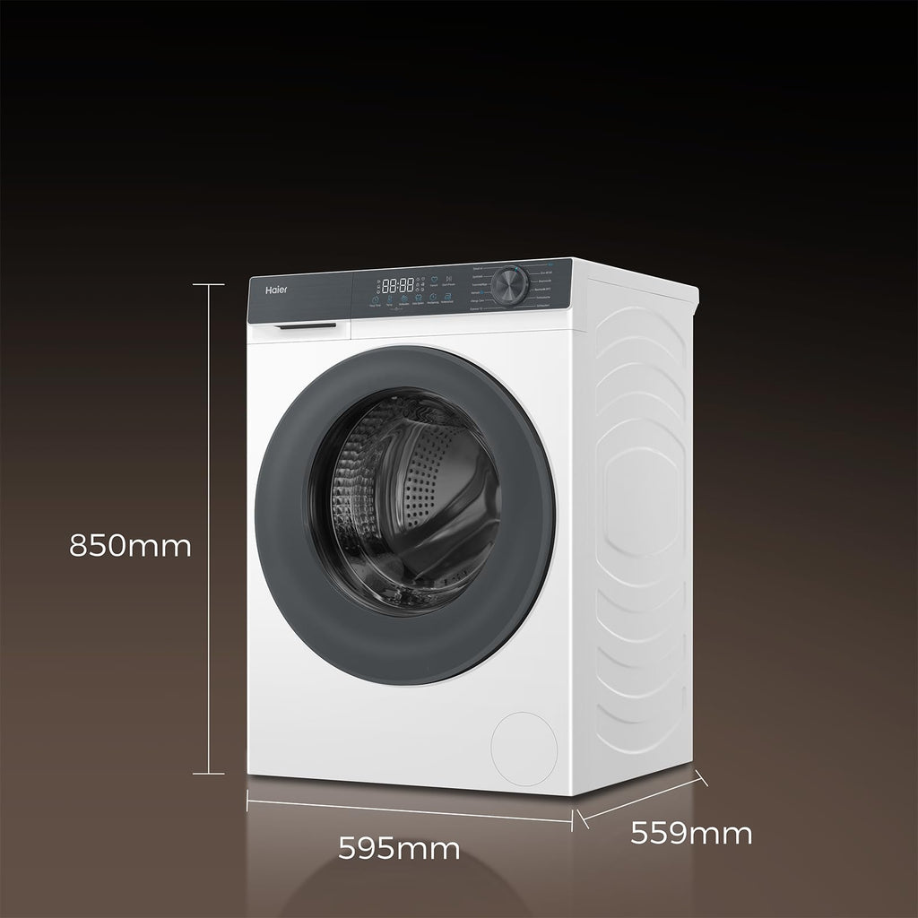 Haier Frontlader Waschmaschine 10kg I G3 Serie I A -30%, 1.400 U/Min., leiser Inverter-Motor, Automatik- und Expressprogramm, Aquastop-Schlauch, Hygiene-Technologien I HW100-BP1427637