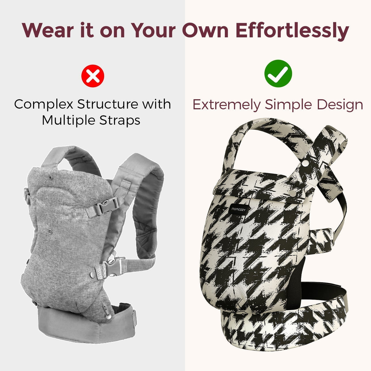 Momcozy PureHug Ergonomische Babytrage