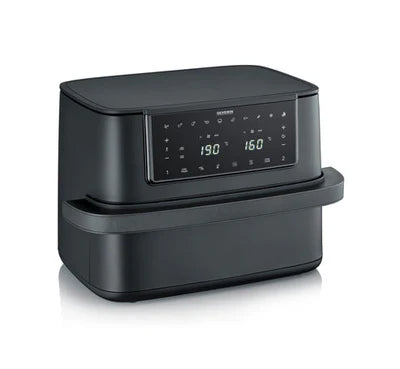 Severin   Max   Zone   Flex   Hot   Air   Fryer,   9L,   2   cooking   zones,   10   programs,   dehydrating   function,   2600W