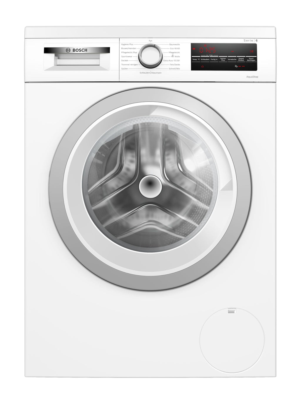Bosch WUU28T42 Serie 6 Waschmaschine 9 kg, Unterbaufähig, 1400 UpM, Maximale Energie- und Wasserersparnis, Speed Perfect, Extraprogramme für Sport, Dunkles und Babykleidung, Nachlegefunktion