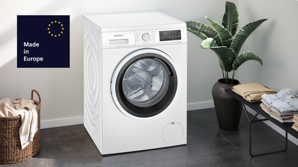 Siemens WU14UT42, iQ500 Waschmaschine, 9kg, 1400 UpM, Unterbaufähig, Extra stromsparend und leise, varioSpeed für kürzere Programme, LED-Display, Outdoor-Programm, Nachlegefunktion, aquaStop