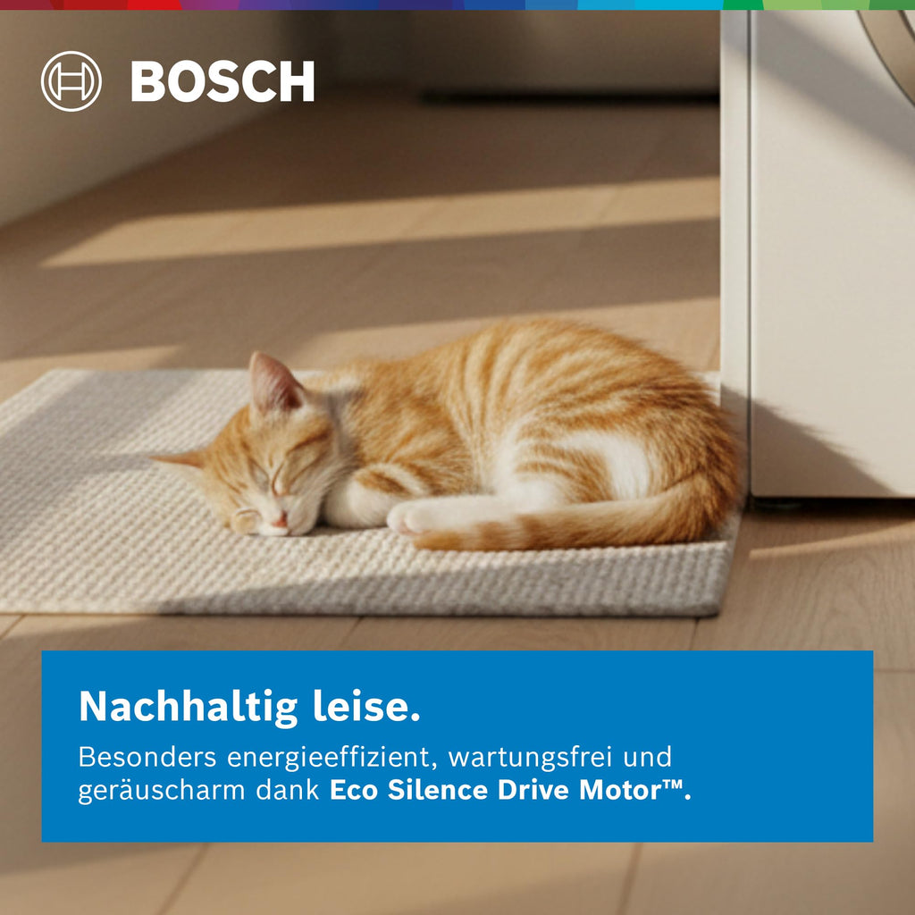 Bosch WUU28T42 Serie 6 Waschmaschine 9 kg, Unterbaufähig, 1400 UpM, Maximale Energie- und Wasserersparnis, Speed Perfect, Extraprogramme für Sport, Dunkles und Babykleidung, Nachlegefunktion