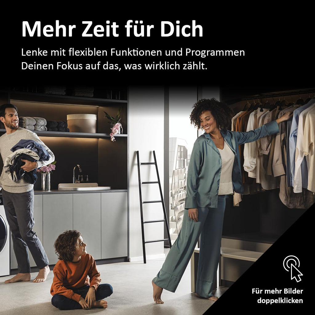 Haier Frontlader Waschmaschine 7kg I I-PRO SERIE 1 HW70-BP14929BU1 I Mit A-20% Effizienz, 1.400 U/Min. & sparsamem Inverter-Motor I Per App steuerbar I Mengenautomatik & Refresh-Programm