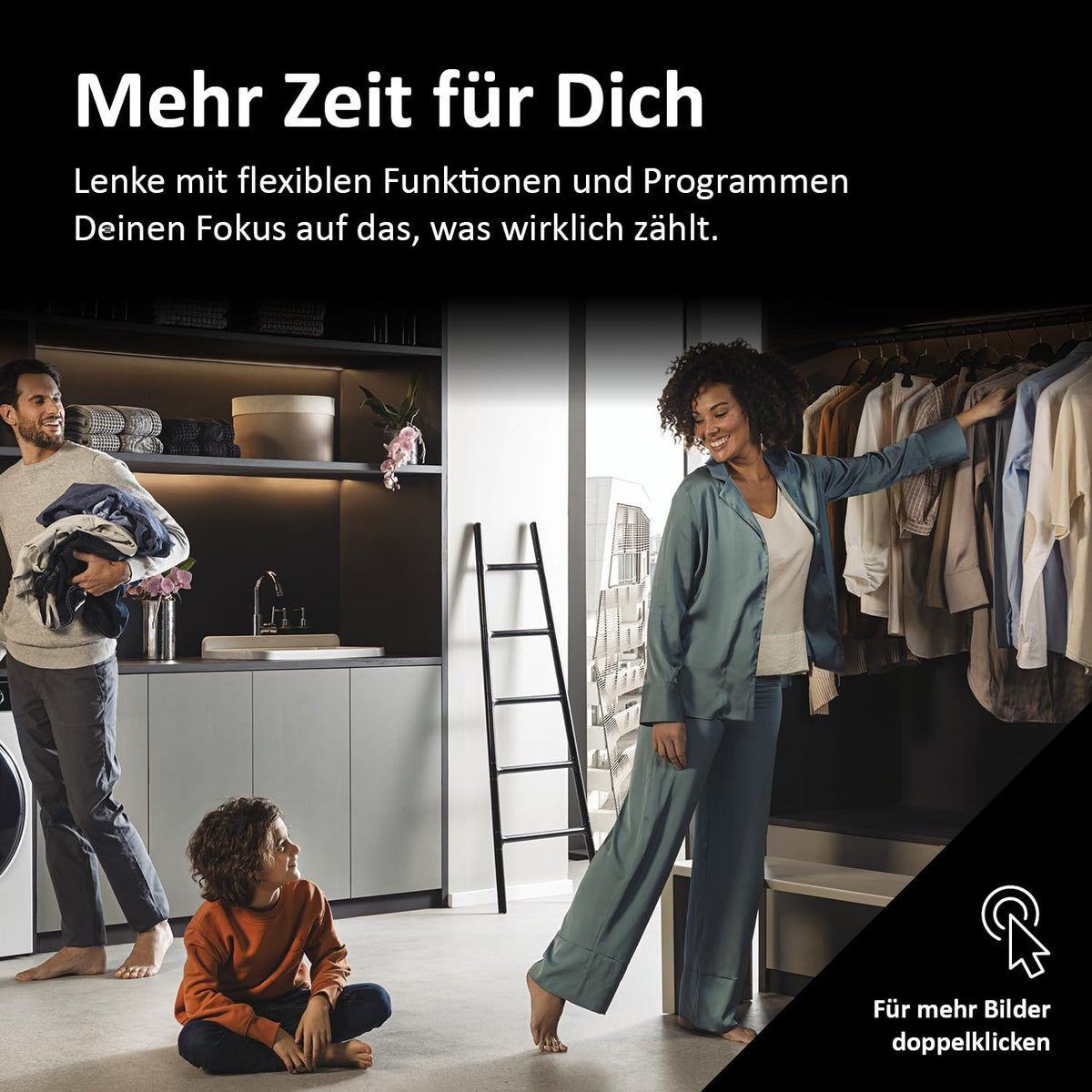 Haier Frontlader Waschmaschine 7kg I I-PRO SERIE 1 HW70-BP14929BU1 I Mit A-20% Effizienz, 1.400 U/Min. & sparsamem Inverter-Motor I Per App steuerbar I Mengenautomatik & Refresh-Programm