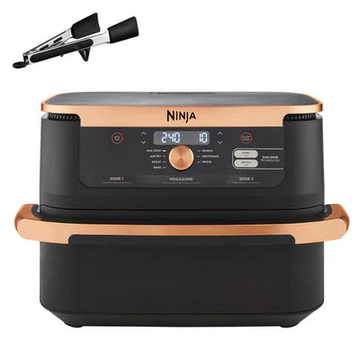 Ninja   Foodi   FlexDrawer   Dual   Zone   Air   Fryer,   10.4L,   7-in-1,   Black/Copper