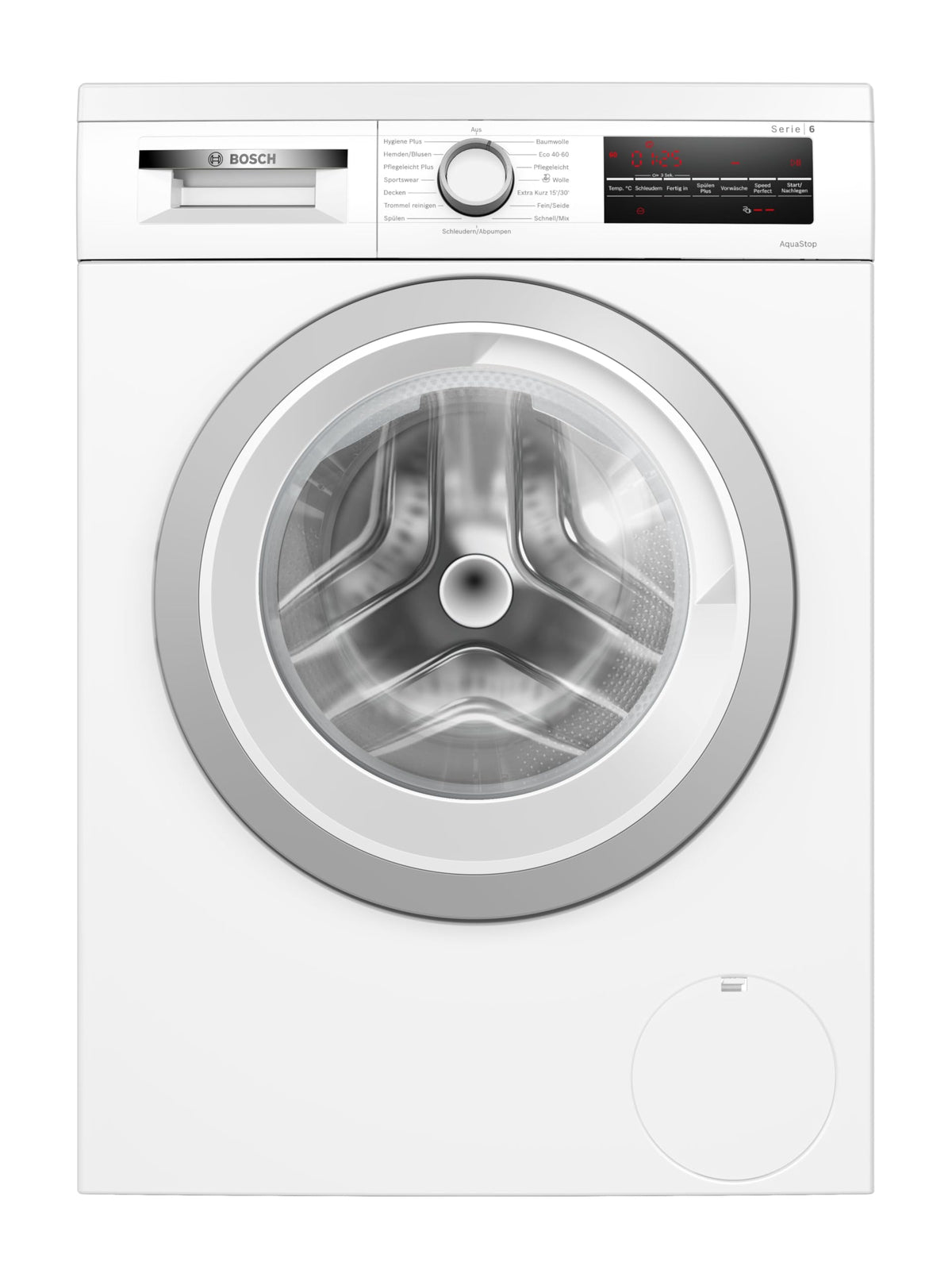 Bosch WUU28T70, Stiftung Warentest Testsieger*, Serie 6, Waschmaschine 8 kg, Unterbaufähig, SpeedPerfect - schneller waschen, Nachlegefunktion, Hygiene Plus, VarioTrommel, Leise dank EcoSilence Drive