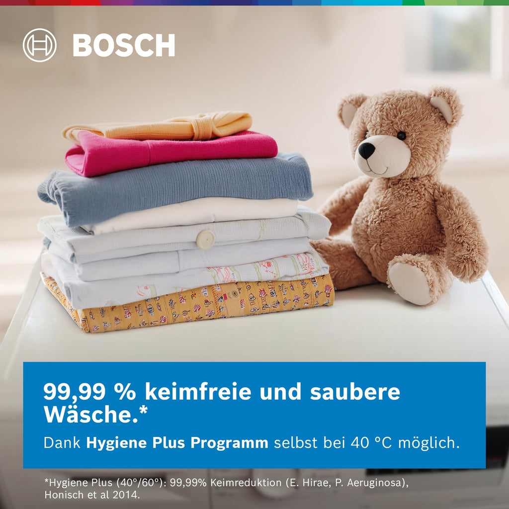 Bosch WUU28T70, Stiftung Warentest Testsieger*, Serie 6, Waschmaschine 8 kg, Unterbaufähig, SpeedPerfect - schneller waschen, Nachlegefunktion, Hygiene Plus, VarioTrommel, Leise dank EcoSilence Drive