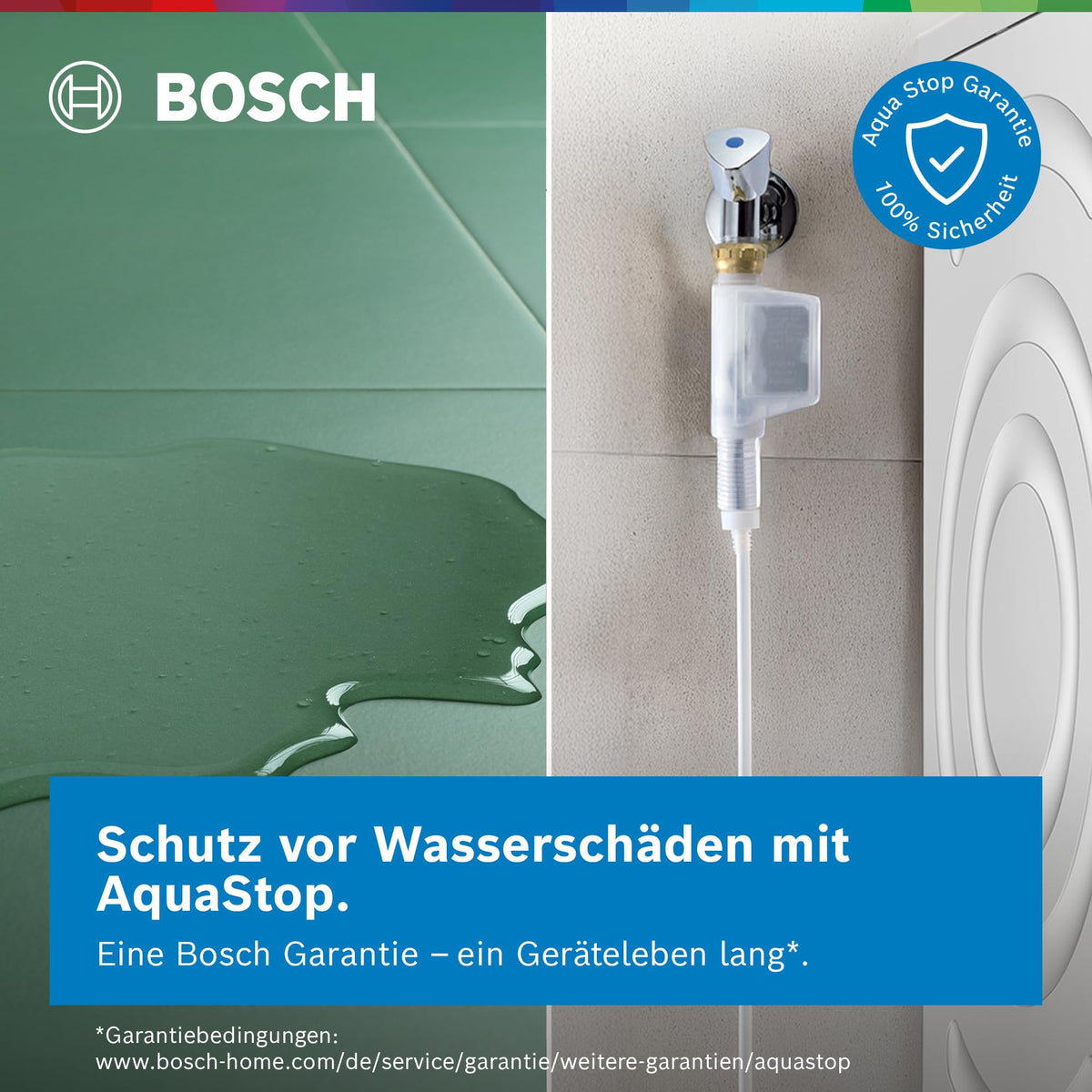 Bosch WUU28T70, Stiftung Warentest Testsieger*, Serie 6, Waschmaschine 8 kg, Unterbaufähig, SpeedPerfect - schneller waschen, Nachlegefunktion, Hygiene Plus, VarioTrommel, Leise dank EcoSilence Drive