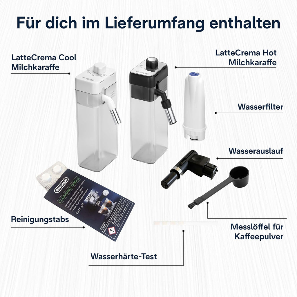 De'Longhi Eletta Ultra Silent Tech Fully Automatic Coffee Machine with 50+