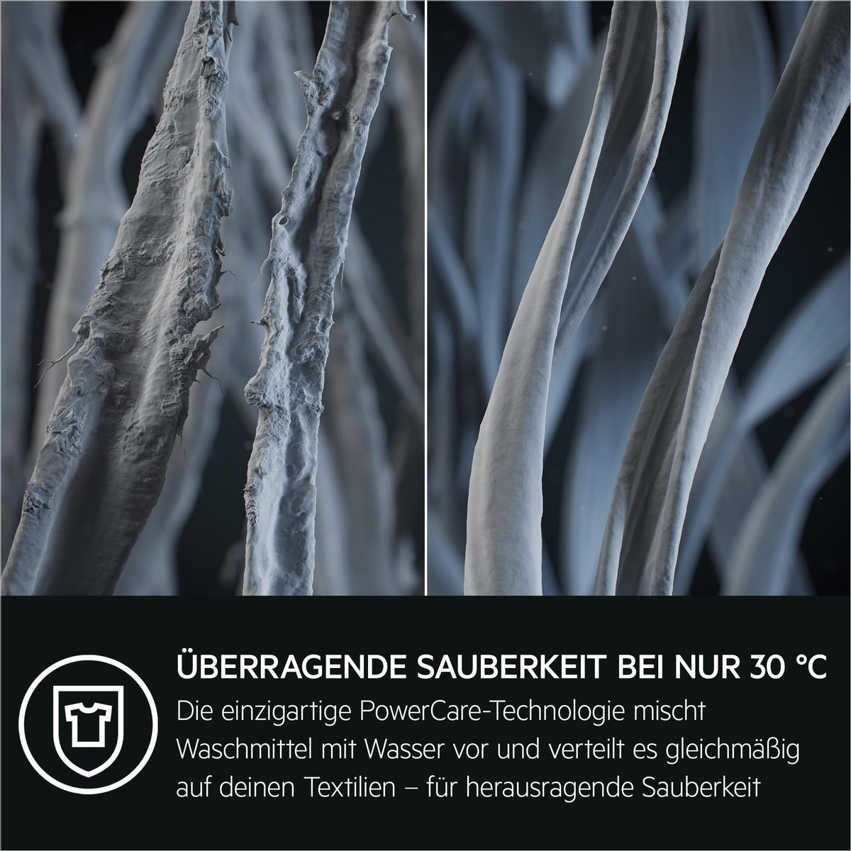 AEG Waschmaschine 9kg Serie 8000 PowerCare - Faserschonend Sauber in nur 59 Min. bei 30°C, A-10%, Dampf-Programm – Weniger Bügeln, Nachlegefunktion, Energiesparend, Wasserstopp 1400 U/min, LR8AMZ49FL